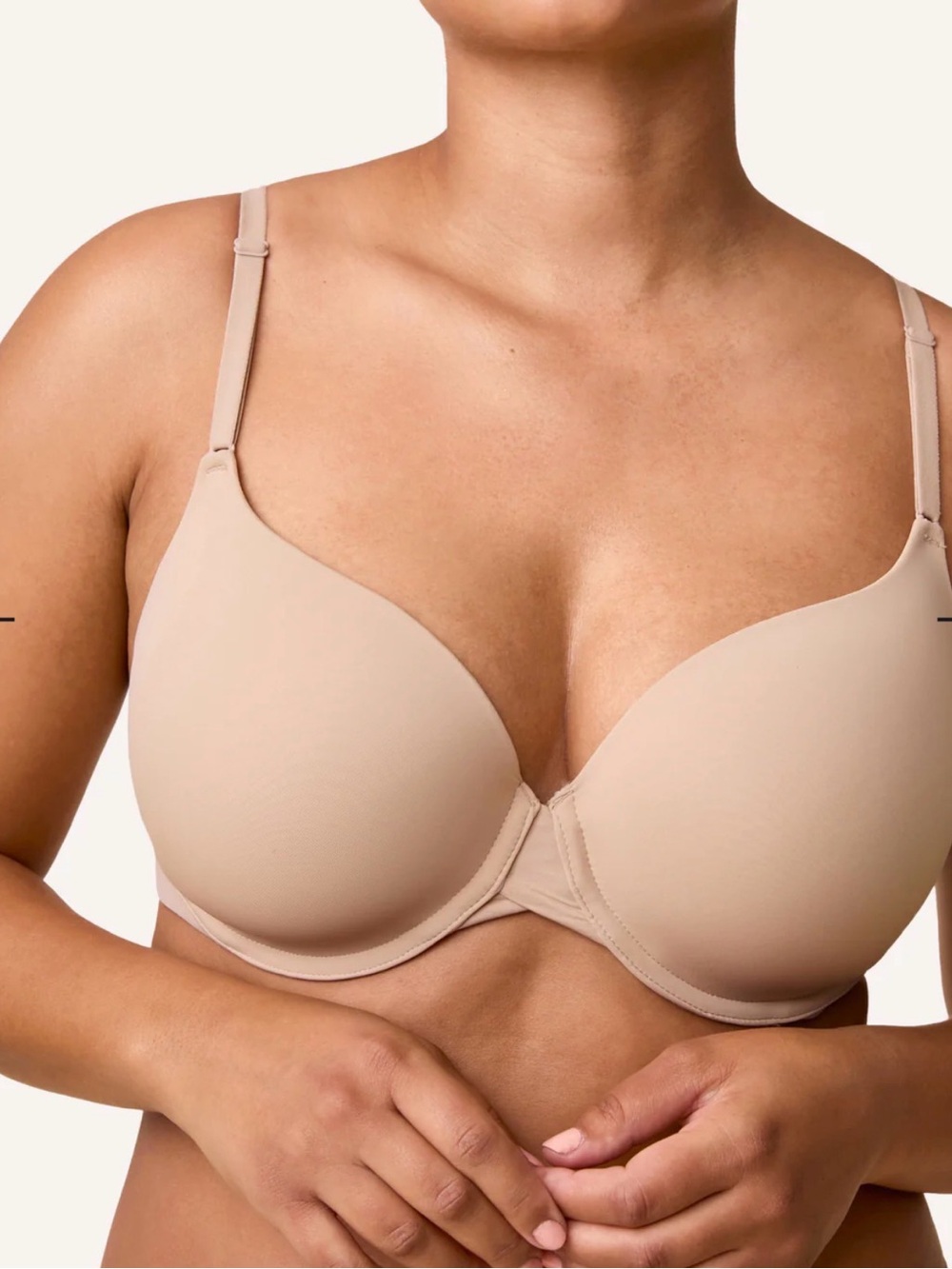 Harper Wilde Base Bra Nude Underwire T-Shirt Bra 34DD $48